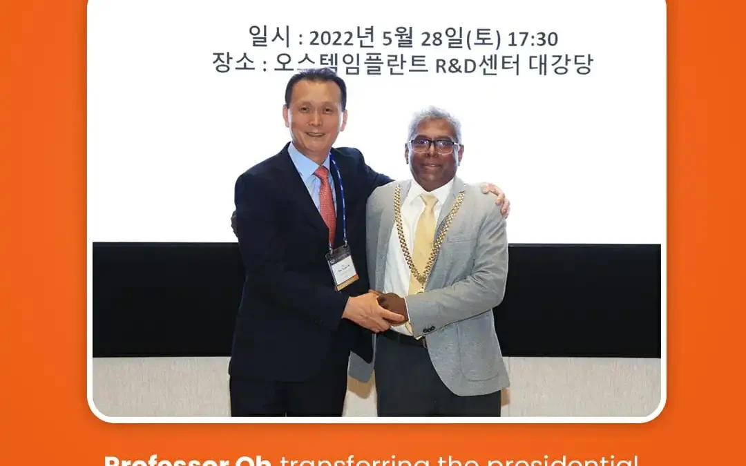 Dr Gunaseelan Rajan has taken over as President, Asian Association of Oral and Maxillofacial Surgeons